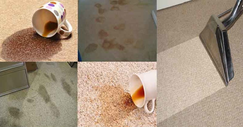 Làm sạch thảm trải sàn phòng khách bằng nguyên liệu tự nhiên